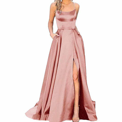 dusty rose evening gowns