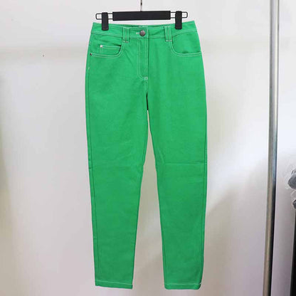 Women's Skinny Jeans Slim Fit Jeans & Denim Pants Blue Green Color