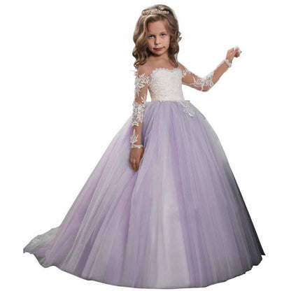 Girls Princess Pageant Dress Kids Prom Ball Gowns Wedding Party Flower Dresses