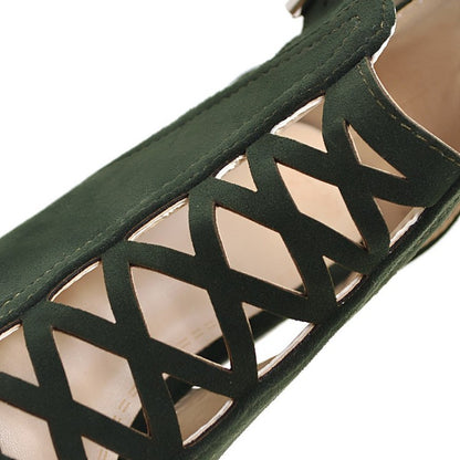 Womens Open Toe Ankle Strap Zipper Back High Heel Sandals