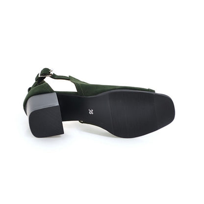 Womens Open Toe Ankle Strap Zipper Back High Heel Sandals