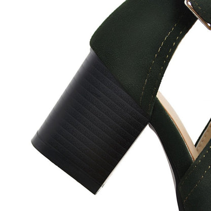 Womens Open Toe Ankle Strap Zipper Back High Heel Sandals