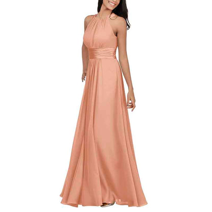 Women Chiffon Bridesmaid Dresses Long Formal Party Dress for Special Occasion