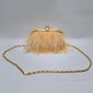 sd-hk Ladies Ostrich Feather Evening Bag