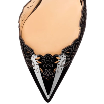 Tucomosi Women Point Toe Heels Flower Hollow Stiletto