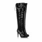 Women's Lace Up Stiletto High Heels Over The Knee High Boots
