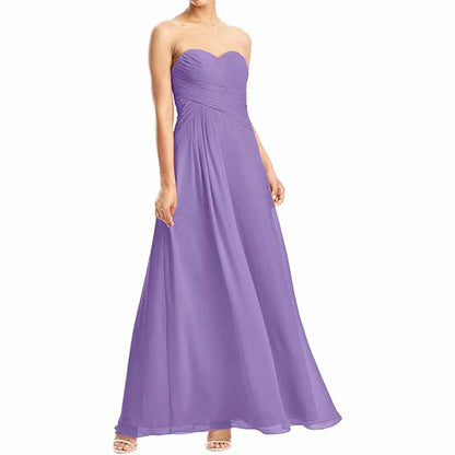 Chiffon Bridesmaid Dress Custom Prom Dress Long Evening Gowns