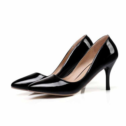 Women Basic Stilettos High Heels Pointed Toe Pumps 8cm