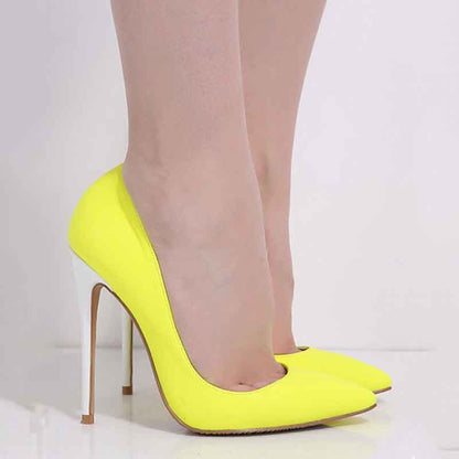 Women's High Heels Slip On Pumps Pointy Toe Stilettos