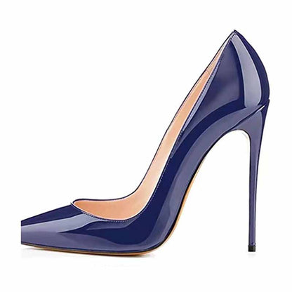 Women's Sexy Pointed Toe Slip on Pumps Handmade Stiletto High Heels