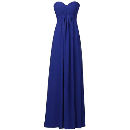 Women's A Line Corset Sweetheart Pleats Prom Bridesmaid Dress