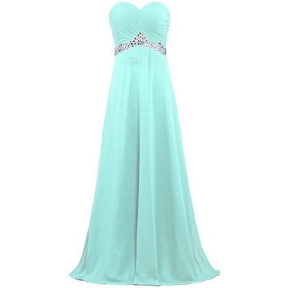 sd-hk Women Chiffon Bridesmaid Dresses Off The Shoulder Formal Wedding Dress