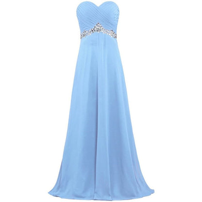 sd-hk Women Chiffon Bridesmaid Dresses Off The Shoulder Formal Wedding Dress
