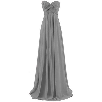 Women's A Line Corset Sweetheart Pleats Prom Bridesmaid Dress