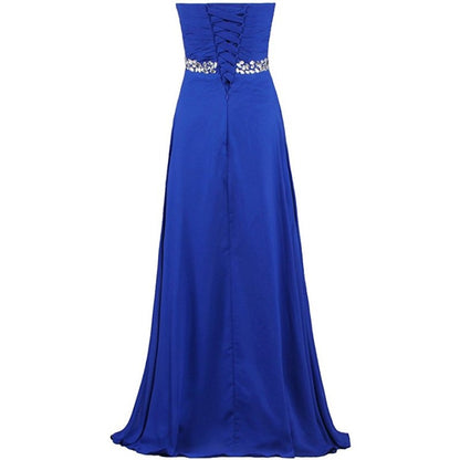 sd-hk Women Chiffon Bridesmaid Dresses Off The Shoulder Formal Wedding Dress