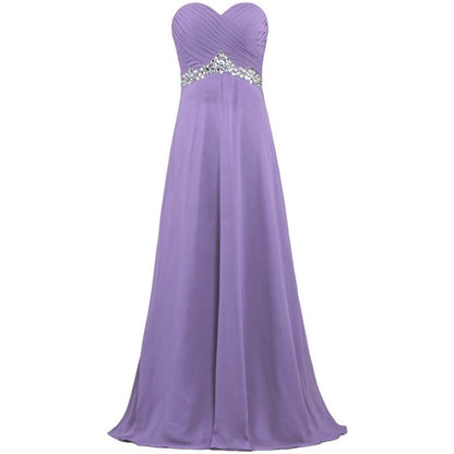 sd-hk Women Chiffon Bridesmaid Dresses Off The Shoulder Formal Wedding Dress