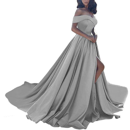 Wedding dress dark gray