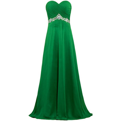 sd-hk Women Chiffon Bridesmaid Dresses Off The Shoulder Formal Wedding Dress