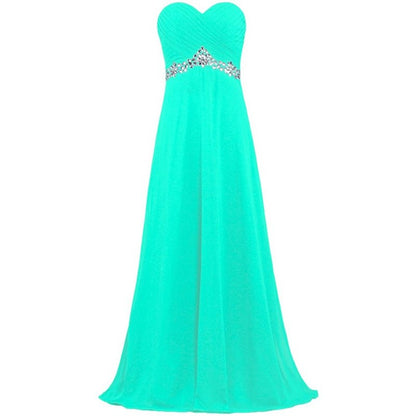 sd-hk Women Chiffon Bridesmaid Dresses Off The Shoulder Formal Wedding Dress