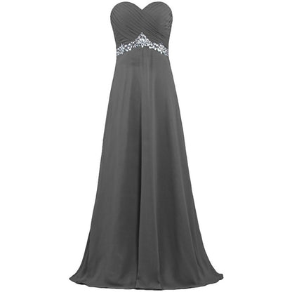 sd-hk Women Chiffon Bridesmaid Dresses Off The Shoulder Formal Wedding Dress