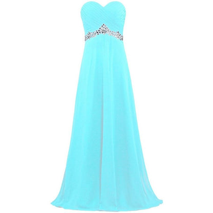 sd-hk Women Chiffon Bridesmaid Dresses Off The Shoulder Formal Wedding Dress