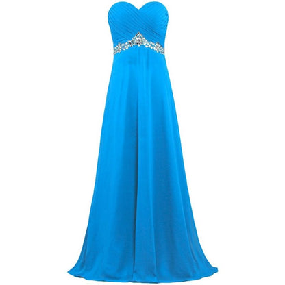 sd-hk Women Chiffon Bridesmaid Dresses Off The Shoulder Formal Wedding Dress