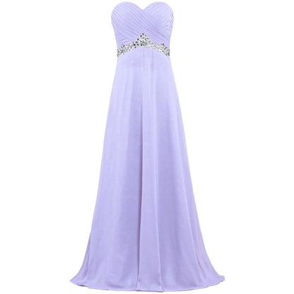 sd-hk Women Chiffon Bridesmaid Dresses Off The Shoulder Formal Wedding Dress