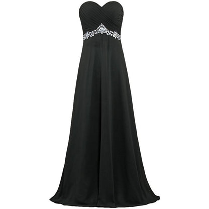 sd-hk Women Chiffon Bridesmaid Dresses Off The Shoulder Formal Wedding Dress