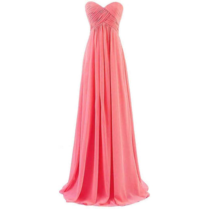 Women's A Line Corset Sweetheart Pleats Prom Bridesmaid Dress
