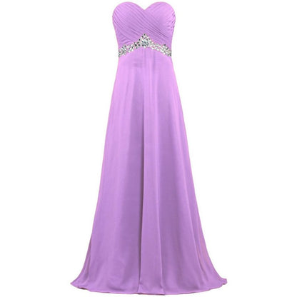 sd-hk Women Chiffon Bridesmaid Dresses Off The Shoulder Formal Wedding Dress
