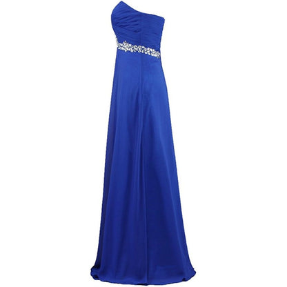 sd-hk Women Chiffon Bridesmaid Dresses Off The Shoulder Formal Wedding Dress