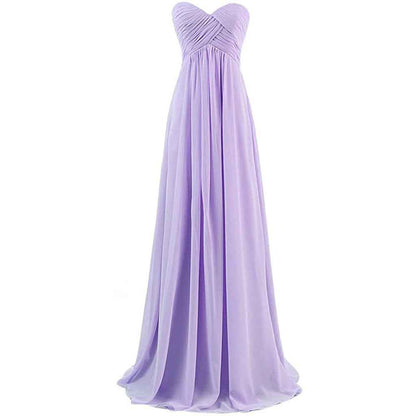 Women's A Line Corset Sweetheart Pleats Prom Bridesmaid Dress