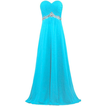 sd-hk Women Chiffon Bridesmaid Dresses Off The Shoulder Formal Wedding Dress