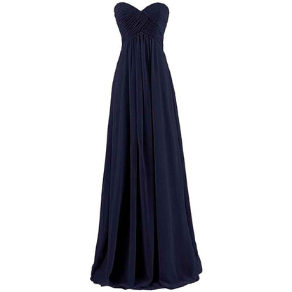 Women's A Line Corset Sweetheart Pleats Prom Bridesmaid Dress
