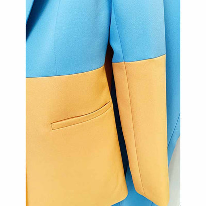 Women Pantsuits Wedding Party Suit + Flare Trousers Colored Suit Two Piece Pantsuits