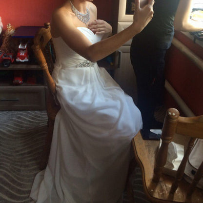 sd-hk Ladies Wedding Dress High Waist Strapless Bridesmaid Dress