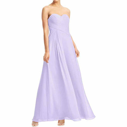 Chiffon Bridesmaid Dress Custom Prom Dress Long Evening Gowns