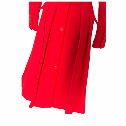 Womens Long Winter Coats Outfits Woolen Coatdress for Wedding Guests Bride Wind-breaker