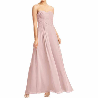 Chiffon Bridesmaid Dress Custom Prom Dress Long Evening Gowns