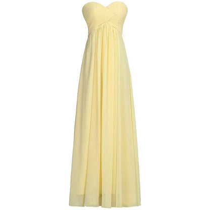 Women's A Line Corset Sweetheart Pleats Prom Bridesmaid Dress