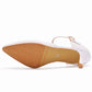 Low Heels Wedding Shoes For Bride Mary Jane White Simple Shoes