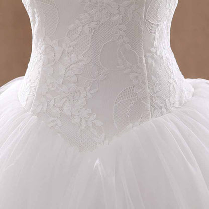 Simple Style Off The Shoulder Wedding Dresses Lace Plus Size Bridal Gowns
