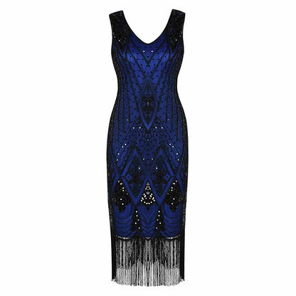Women's 1920s Dress Sequin Art Deco Flapper Dress