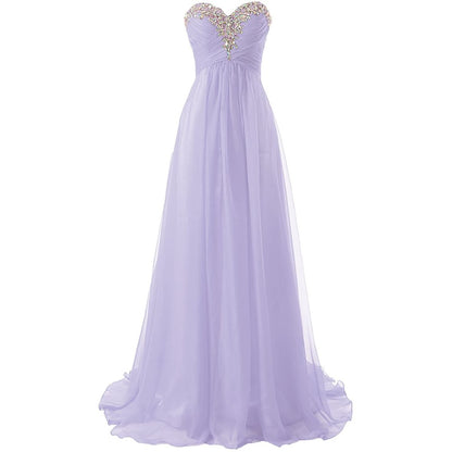 sd-hk Prom Dress Bridesmaid Dresses Long Prom Gown Chiffon Formal Evening Gowns