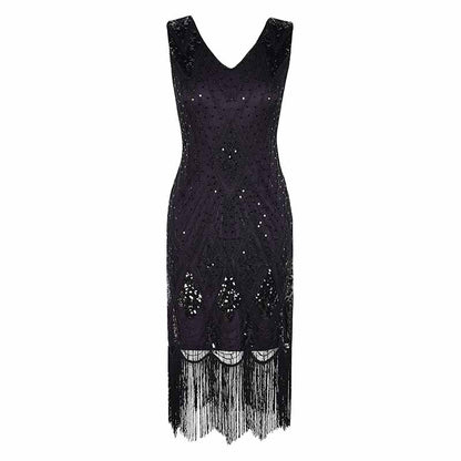 Women's 1920s Dress Sequin Art Deco Flapper Dress
