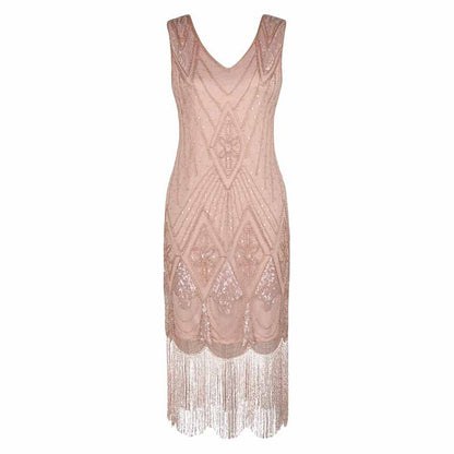 Women's 1920s Dress Sequin Art Deco Flapper Dress