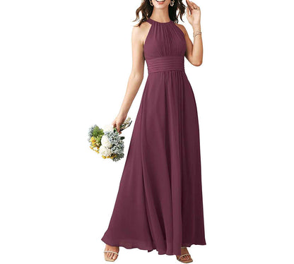 Long Chiffon Bridesmaid Dresses Wedding Party Prom Special Occasion