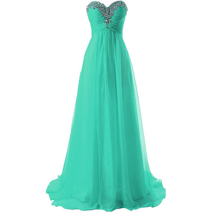 sd-hk Prom Dress Bridesmaid Dresses Long Prom Gown Chiffon Formal Evening Gowns