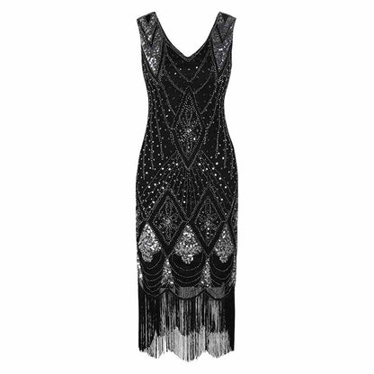 Women's 1920s Dress Sequin Art Deco Flapper Dress