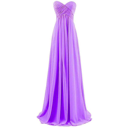 Women's A Line Corset Sweetheart Pleats Prom Bridesmaid Dress